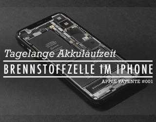 Tagelange Akkulaufzeiten durch Brennstoffzelle im iPhone oder MacBook – Apple Patente #01