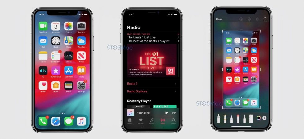 Breaking: iOS 13 Screenshots zeigen Dark Mode und mehr