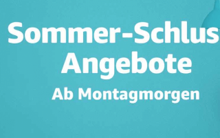 Sommer-Schluss-Angebote bei Amazon gestartet – Angebote den ganzen Tag über!