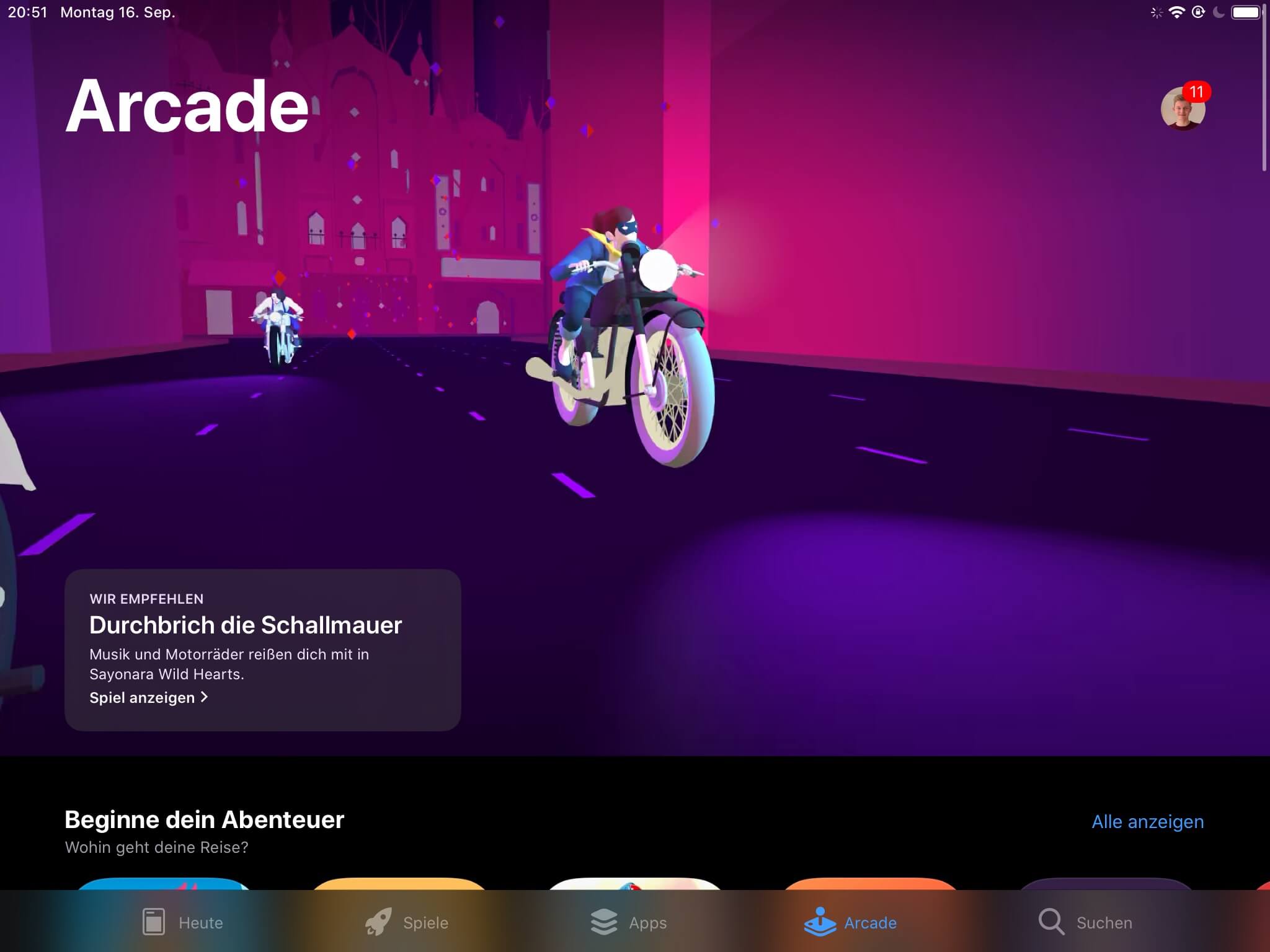 Apple Arcade unter iOS 13 - Screenshot