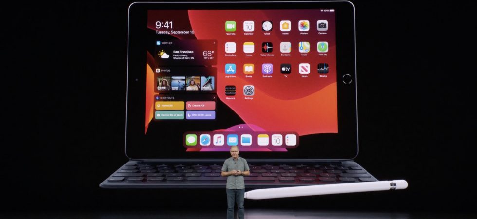 Apple bringt ein 10,2 Zoll-iPad mit Retina-Display und iPadOS 13