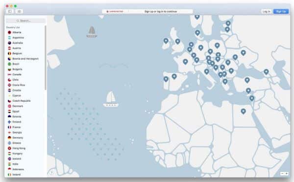 NordVPN am Mac