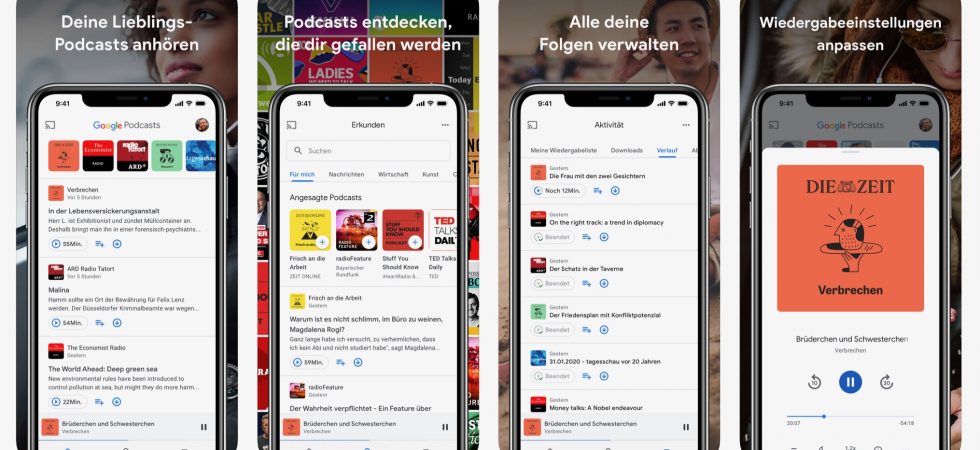 Nahtlose Wiedergabe: Google bringt Podcasts-App in den App Store