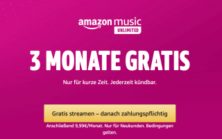 Angebot: Amazon Music Unlimited 3 Monate gratis