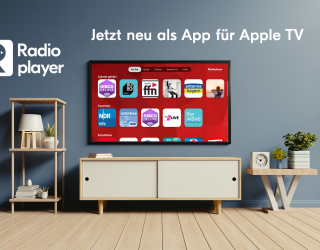 Podcasts und Livestreams: Radioplayer spielt jetzt auch auf dem Apple TV