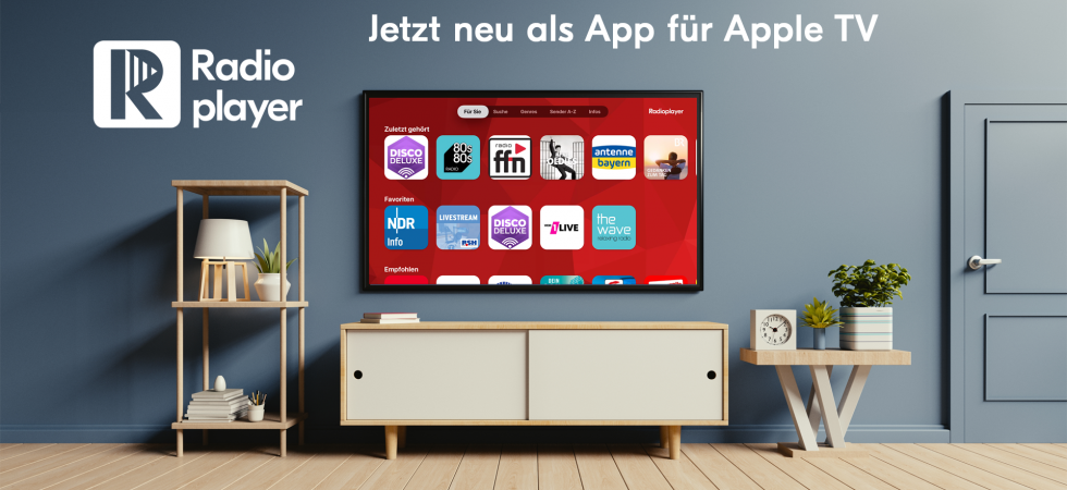 Podcasts und Livestreams: Radioplayer spielt jetzt auch auf dem Apple TV