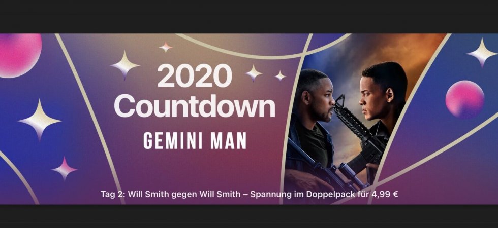 2020 Countdown: „Gemini Man“ für 4,99€ kaufen
