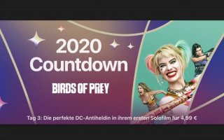 Tag 3 im 2020 Countdown bei iTunes: „Harley Quinn: Birds of Grey“ für 4,99€