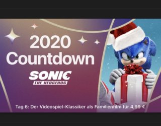 Nikolaus am 2020 Countdown: „Sonic: The Hedgehog“ für 4,99€