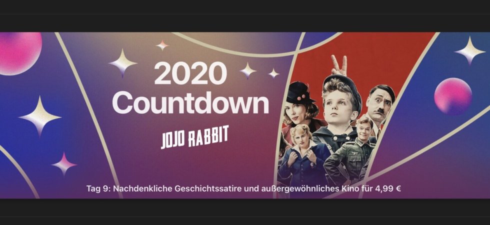 2020 Countdown: Heute „Jo-Jo Rabbit“ für 4,99€