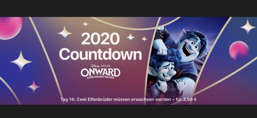 Tag 14 im 2020 Countdown: „Onward: Keine halbe Sachen“ für 3,99€