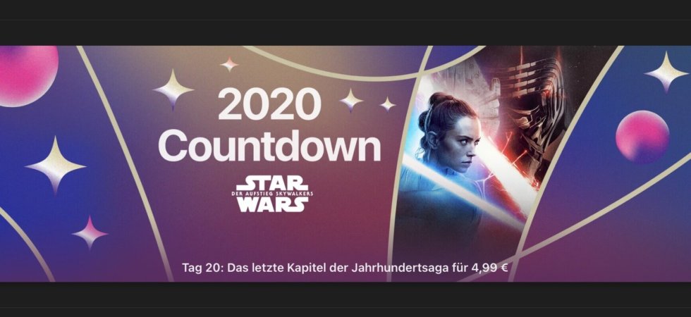 2020 Countdown: „Star Wars: Der Aufstieg Skywalker“ für 4,99€