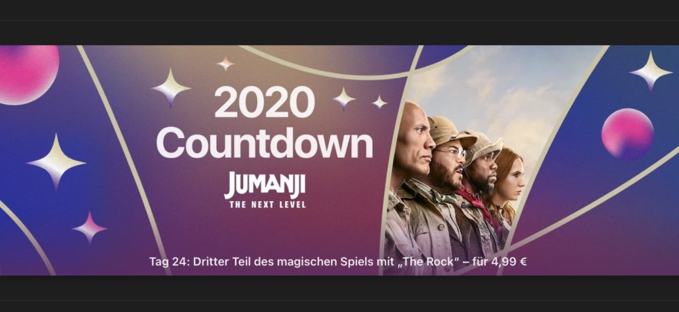 2020 Countdown: „In Jumanji – The Next Level“ für 4,99 Euro