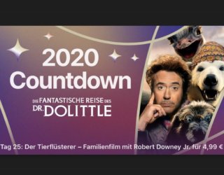 2020 Countdown: „Die fantastische Reise des Dr. Dolittle“ für 4,99€