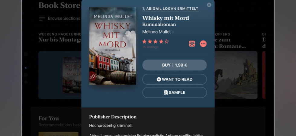 Pageturner der Woche: „Mord mit Whiskey“ für nur 1,99€