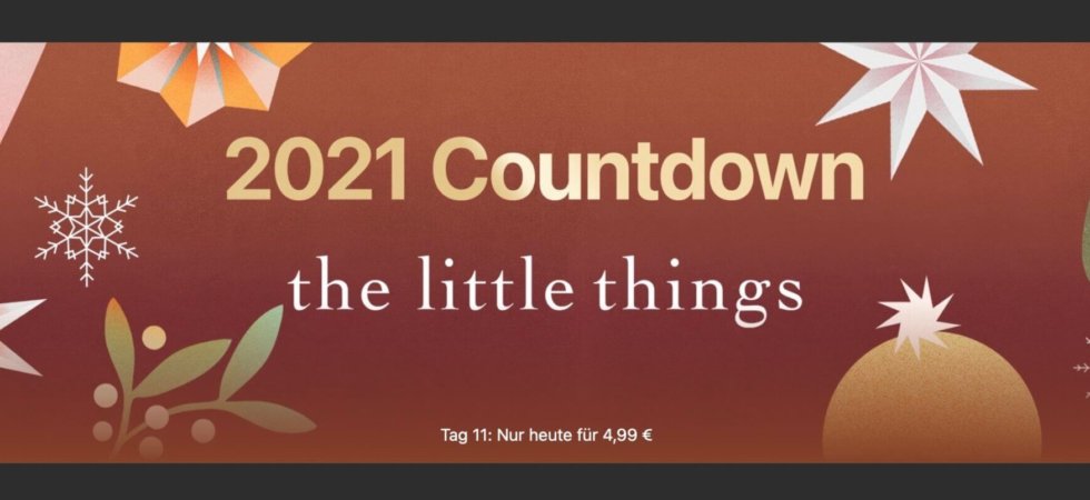 iTunes-Countdown 2021 Tag 11: Heute „the little things“ für 4,99€ kaufen