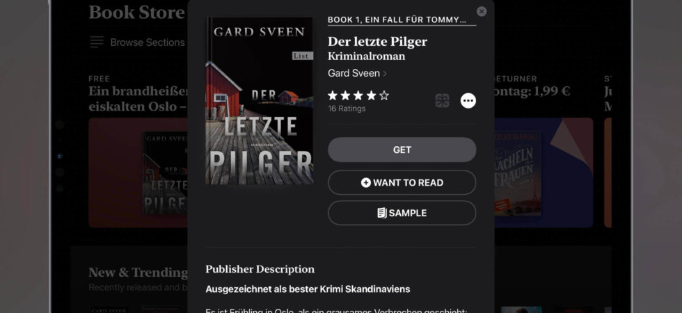 Pageturner der Woche: Über das Wochenende „Der letzte Pilger“ für 1,99€ kaufen