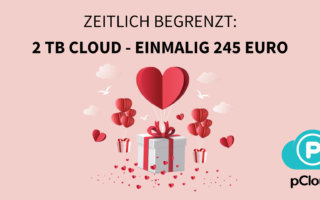Heute -75 % auf pCloud: Lebenslanger Cloudspeicher aus der Schweiz