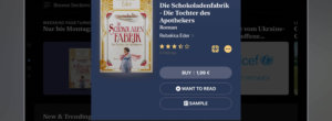 Das E-Book der Woche: „Die Schokoladenfabrik – Die Tochter des Apothekers“ für 1,99€ kaufen Das E-Book der Woche: „Die Schokoladenfabrik – Die Tochter des Apothekers“ für 1,99€ kaufen