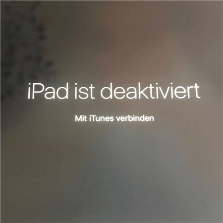 iPad deaktiviert 