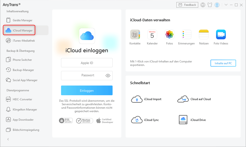 iCloud Manager