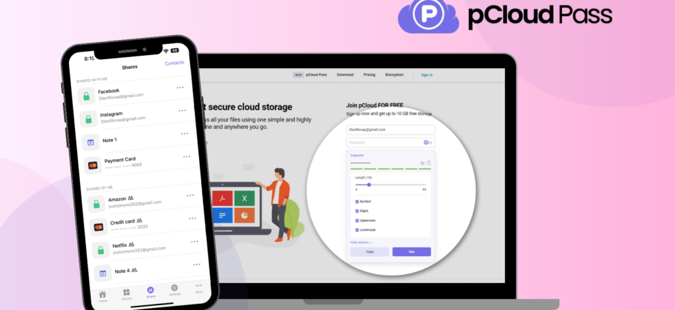 pCloud Pass: Der sichere Passwort-Manager zum Teilen