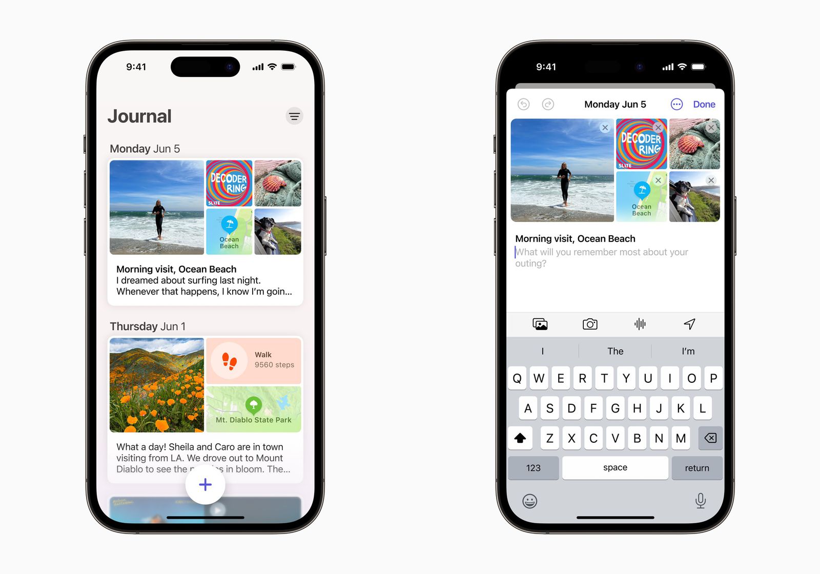 Journal-App in iOS 17.2 Beta