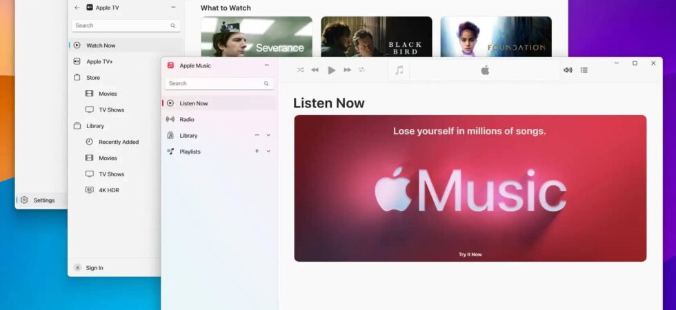 Apple Music und Apple TV: Neue Windows-App sind offiziell keine Beta mehr